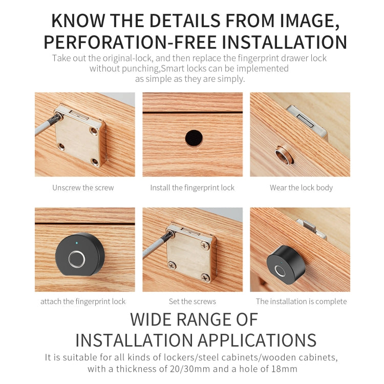 Intelligent Fingerprint Drawer Lock My Store