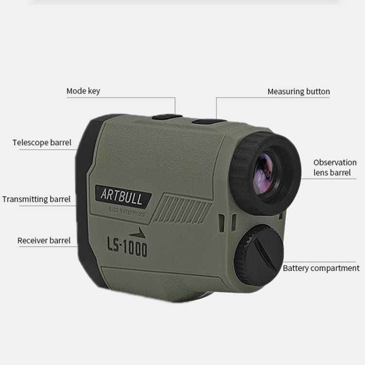 ARBULL LS-1000 Golf Rangefinder Outdoor Altimeter Goniometer Telescope Reluova