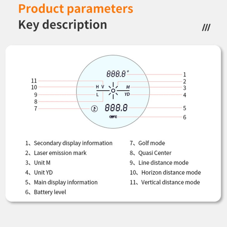 ARBULL LS-1000 Golf Rangefinder Outdoor Altimeter Goniometer Telescope Reluova