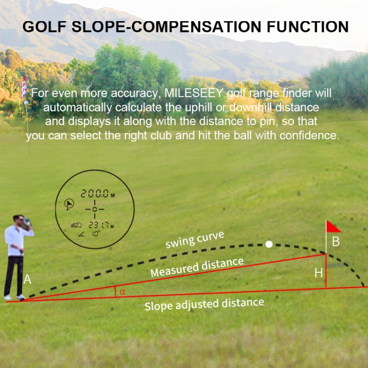 ARTBULL PF2E Golf Slope Correction Laser Rangefinder Outdoor Telescope Reluova