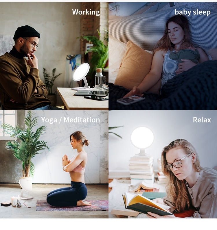 Wireless Charger SAD Therapy Light Intelligent Timing Emotional Physiotherapy Light