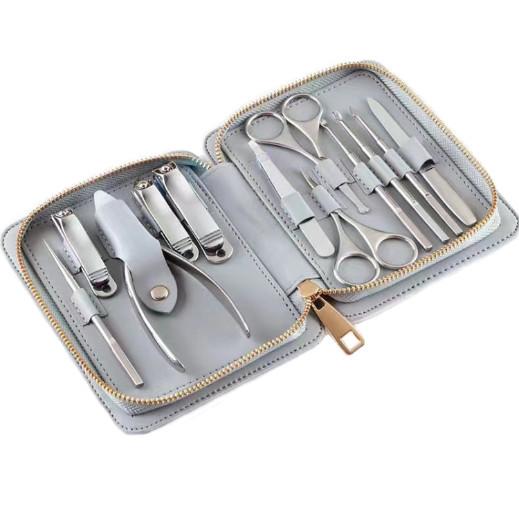 12 in 1 Stainless Steel Nail Trimming and Polishing Tool Set