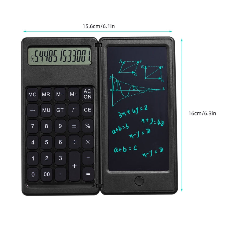 6 inch Learning Business Office Portable Foldable LCD Writing Board Calculator Reluova