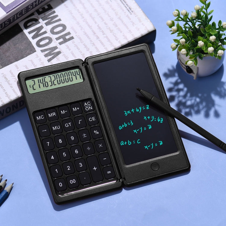 6 inch Learning Business Office Portable Foldable LCD Writing Board Calculator Reluova