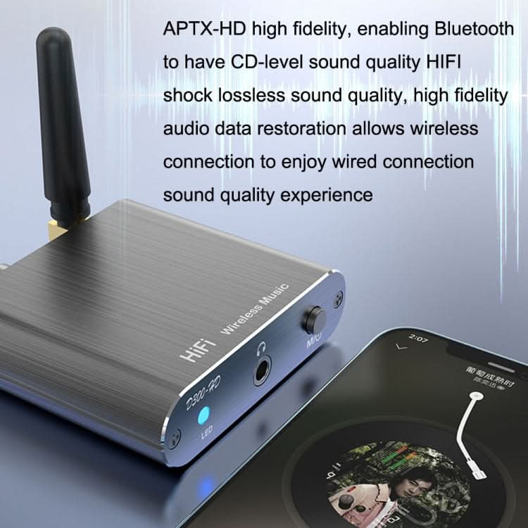 Bluetooth 5.2 Audio Receiver 3.5MM AUX Coaxial Fiber APTX HD Bluetooth Adapter