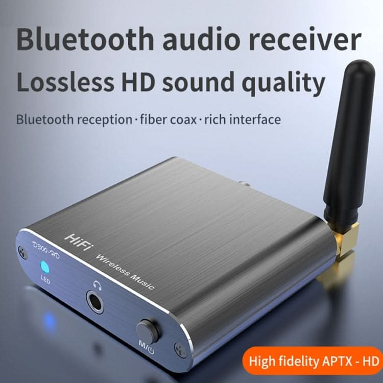 Bluetooth 5.2 Audio Receiver 3.5MM AUX Coaxial Fiber APTX HD Bluetooth Adapter