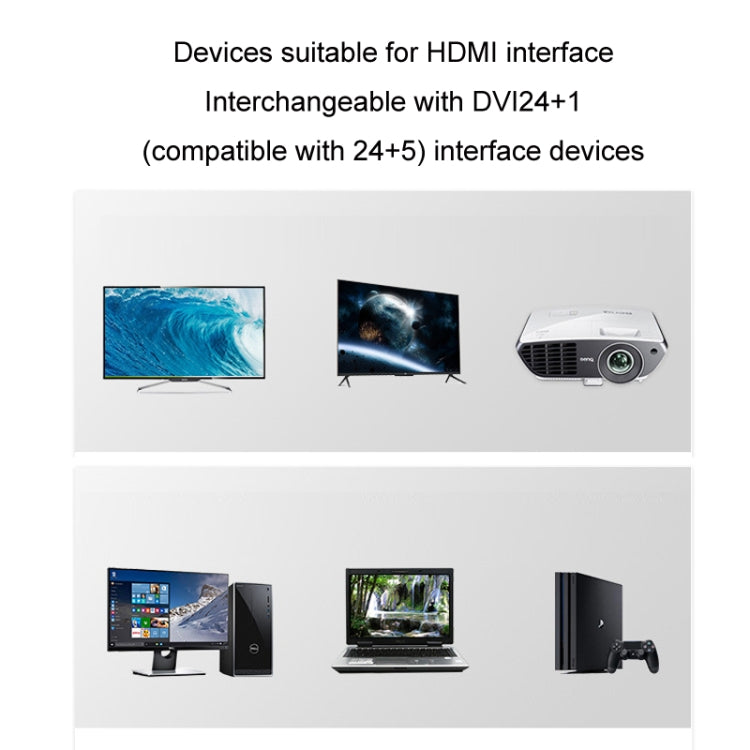 JINGHUA HDMI To DVI Transfer Cable Graphics Card Computer Monitor HD Cable My Store