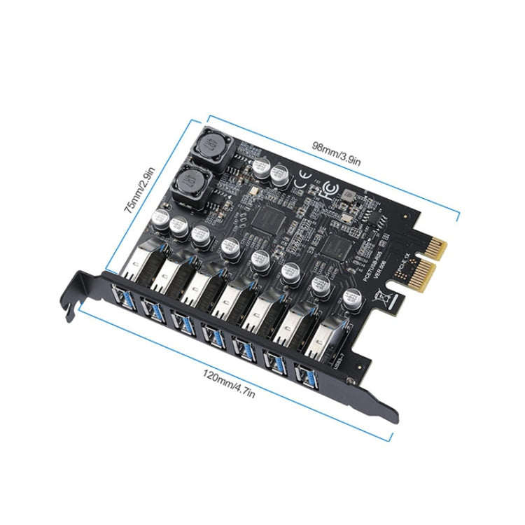 PCE7USB-R05  PCI-E To USB 3.2 GEN1 7-Port 19PIN Expansion Card Super Speed 5Gbps My Store