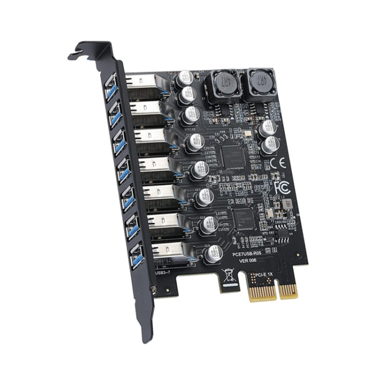 PCE7USB-R05  PCI-E To USB 3.2 GEN1 7-Port 19PIN Expansion Card Super Speed 5Gbps