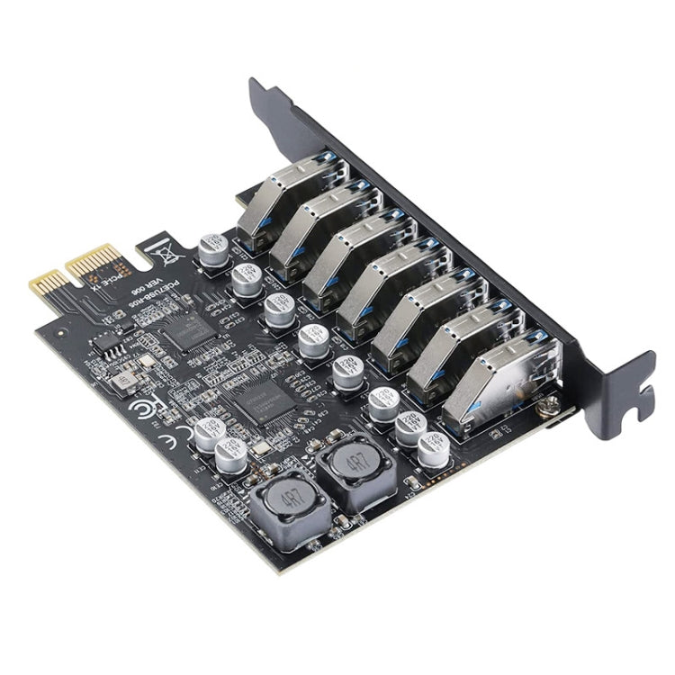 PCE7USB-R05  PCI-E To USB 3.2 GEN1 7-Port 19PIN Expansion Card Super Speed 5Gbps