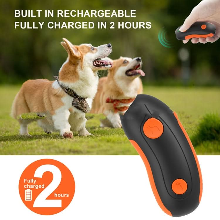 Ultrasonic Pet Trainer Handheld Sonic Dog Repeller Portable Electronic Dog Trainer - Reluova