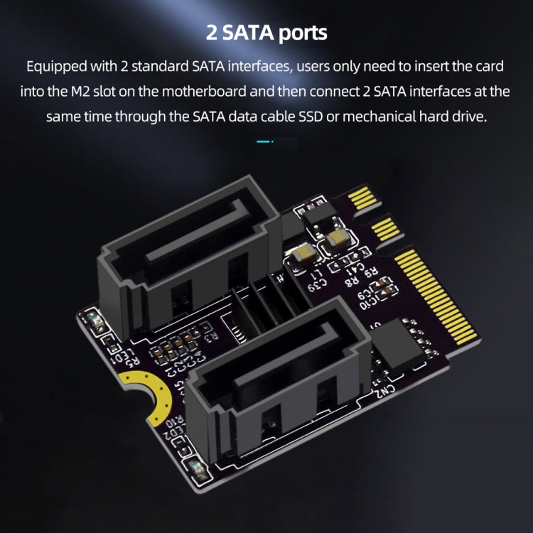 M2 to SATA3.0 Adapter Card PCI-E3.0 Card KEY A+E WiFi M.2 to SATA JMB582 Chip My Store