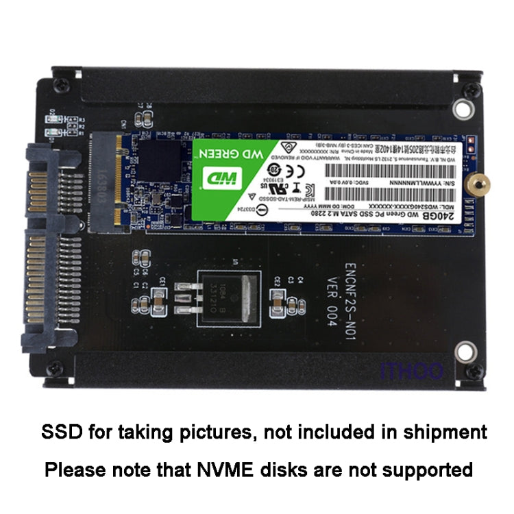 ENCNF2S-N01 NGFF To SATA3 Transfer Card M.2 KEY B-M SSD To 6Gbps Interface Conversion Adapter