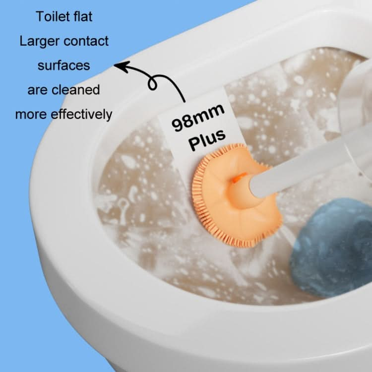 Household Octopus Wall Mounted Soft Rubber Toilet Brush