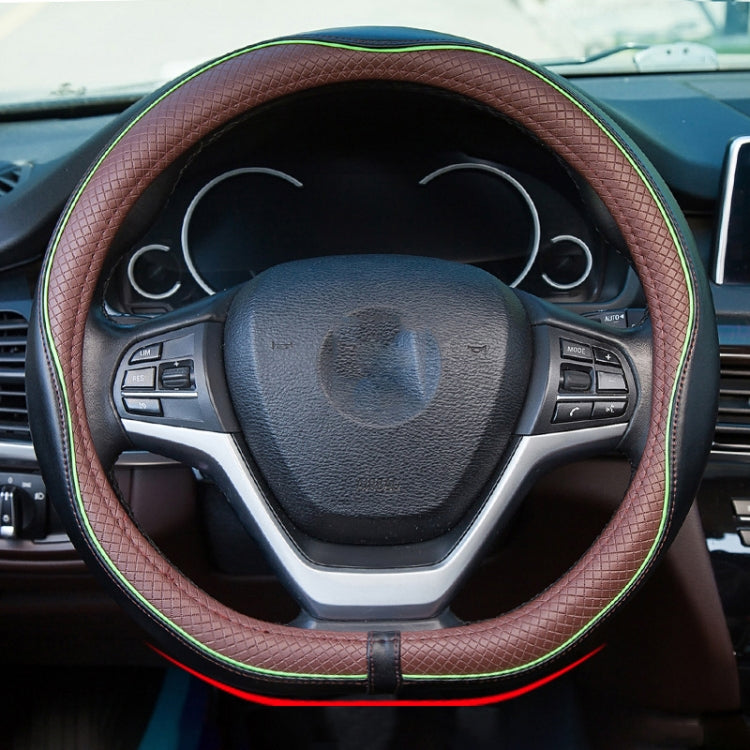 38cm Car Embossed Leather Steering Wheel Cover ÎҵÄÉ̵ê