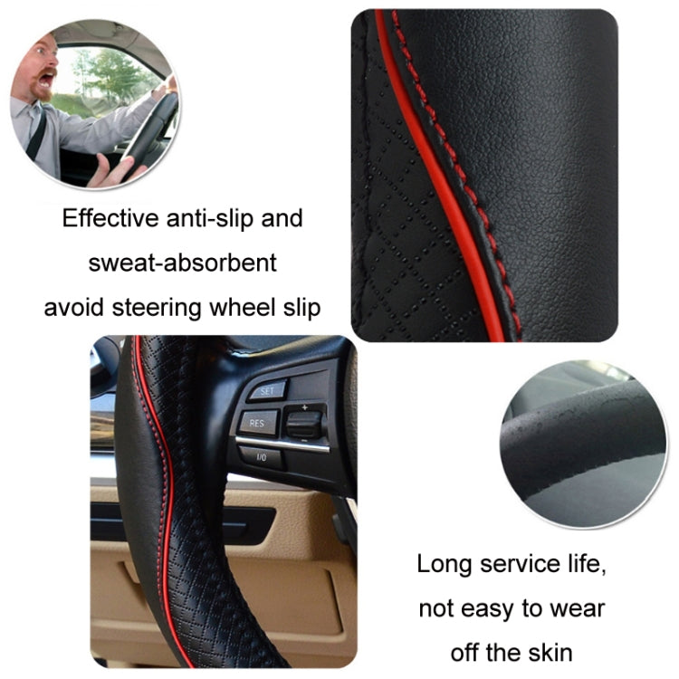 38cm Car Embossed Leather Steering Wheel Cover ÎҵÄÉ̵ê