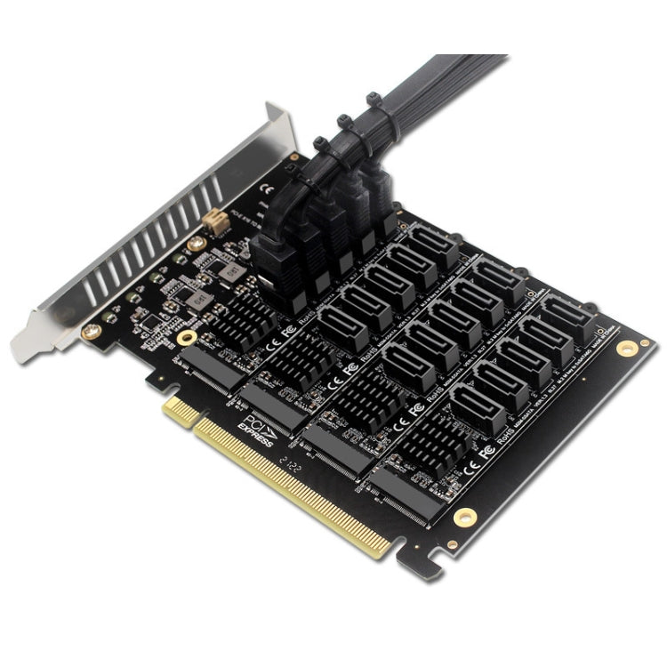 PCIEX16 NVME M.2 RAID Array Expansion SATA 20 Port Transfer Card My Store