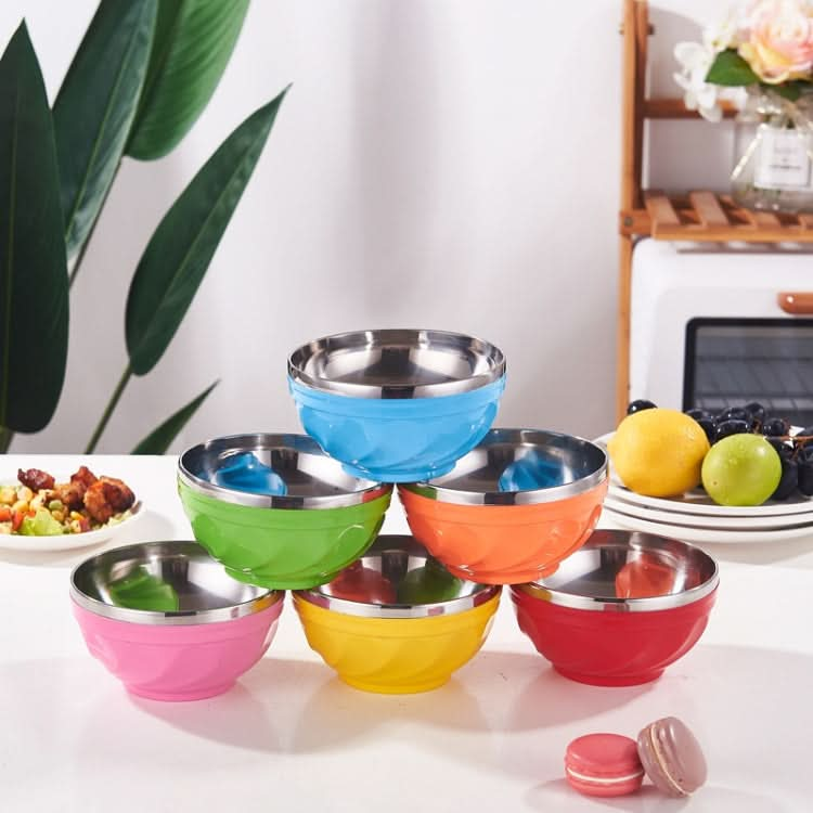 Double-Layer Stainless Steel Bowl With Lid Children Dinner Insulated Rice Bowl - Reluova