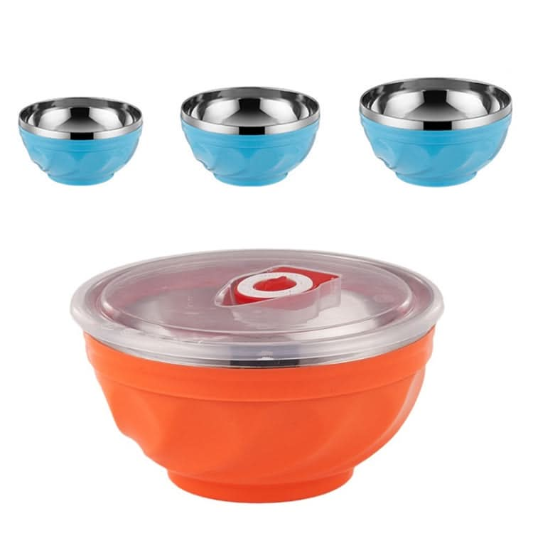 Double-Layer Stainless Steel Bowl With Lid Children Dinner Insulated Rice Bowl - Reluova