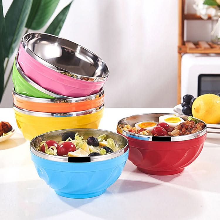 Double-Layer Stainless Steel Bowl With Lid Children Dinner Insulated Rice Bowl - Reluova