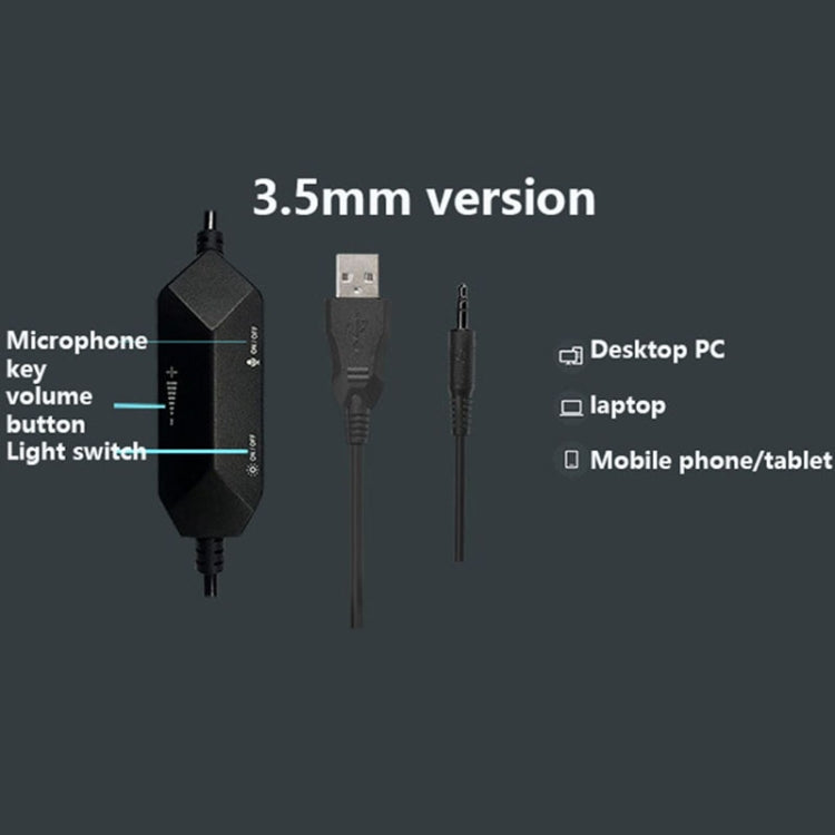 Ajazz AX368 Computer Game Audio Recognition RGB Headset