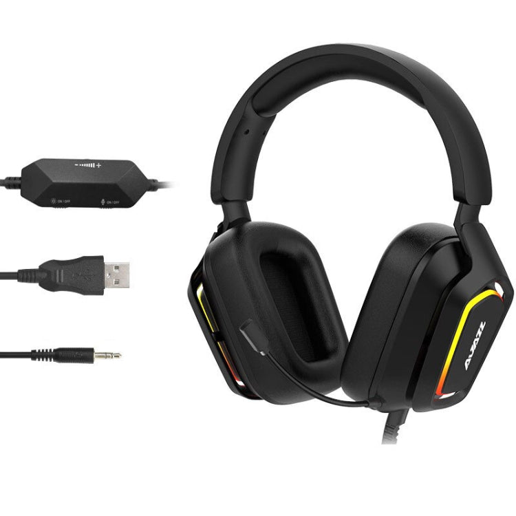 Ajazz AX368 Computer Game Audio Recognition RGB Headset