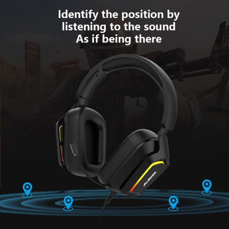 Ajazz AX368 Computer Game Audio Recognition RGB Headset