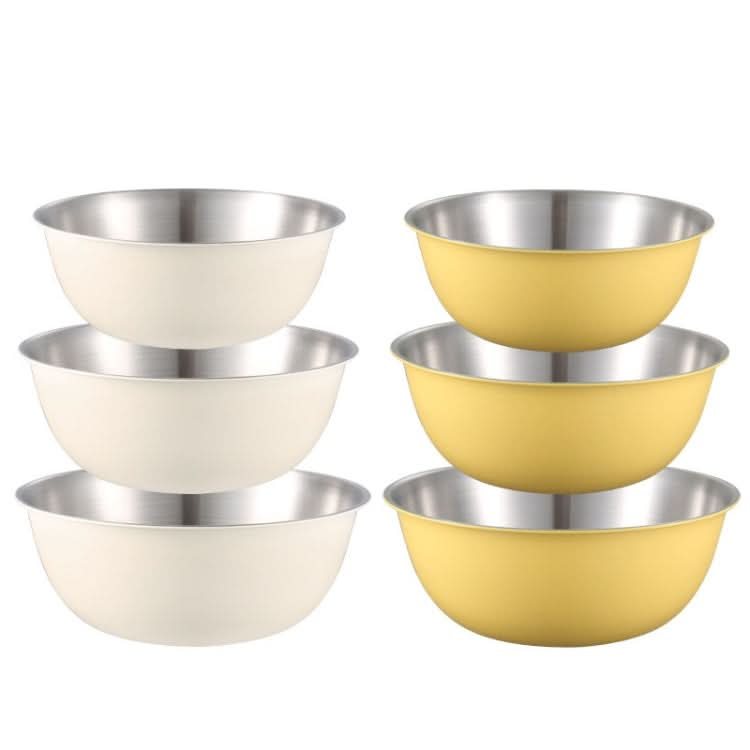 304 Stainless Steel Food Grade Dishes Bowl Kitchen Baking Stirring Bowl Vegetables Sandwood Basin-Reluova