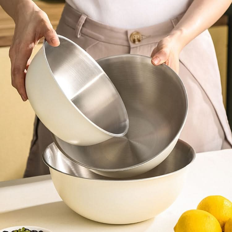 304 Stainless Steel Food Grade Dishes Bowl Kitchen Baking Stirring Bowl Vegetables Sandwood Basin-Reluova