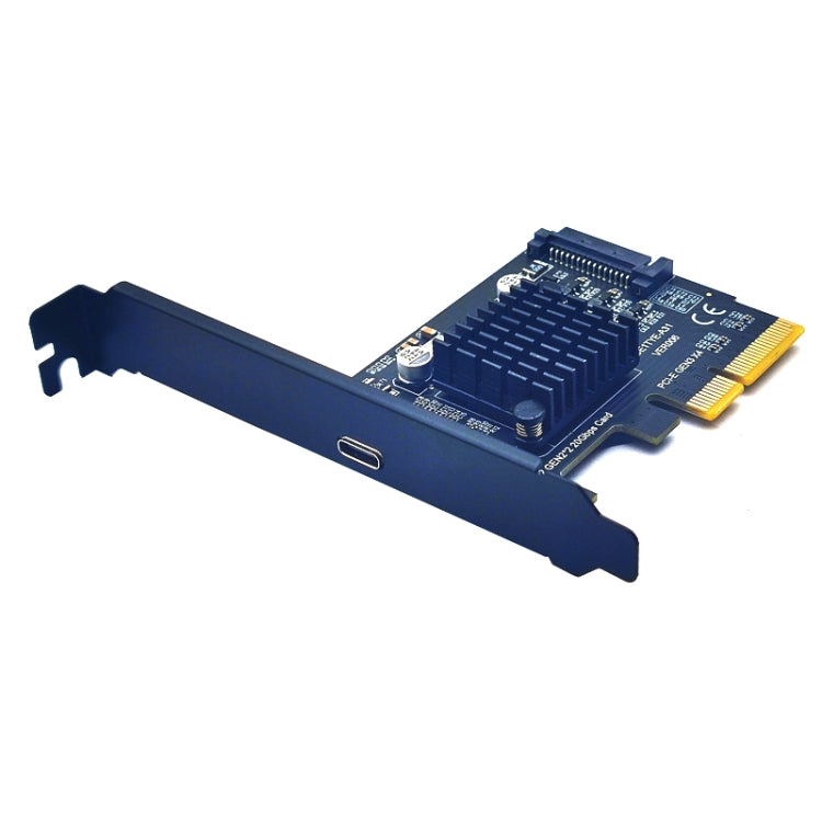 PCI-E 4X To  USB3.2 Gen2x2 Type-C 20Gbps SATA Expansion Card Asmedia ASM3242 Chip My Store