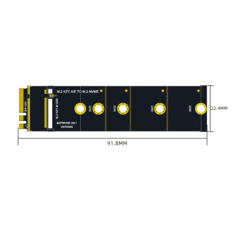 M2 KEY A/E to NVME KEY-M Adapter Expansion Card WIFI Interface My Store