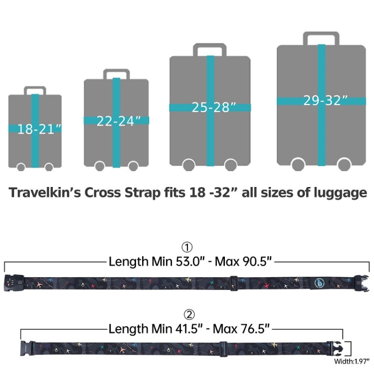 Luggage Cross Flying Landmark Customs Binding Belt My Store