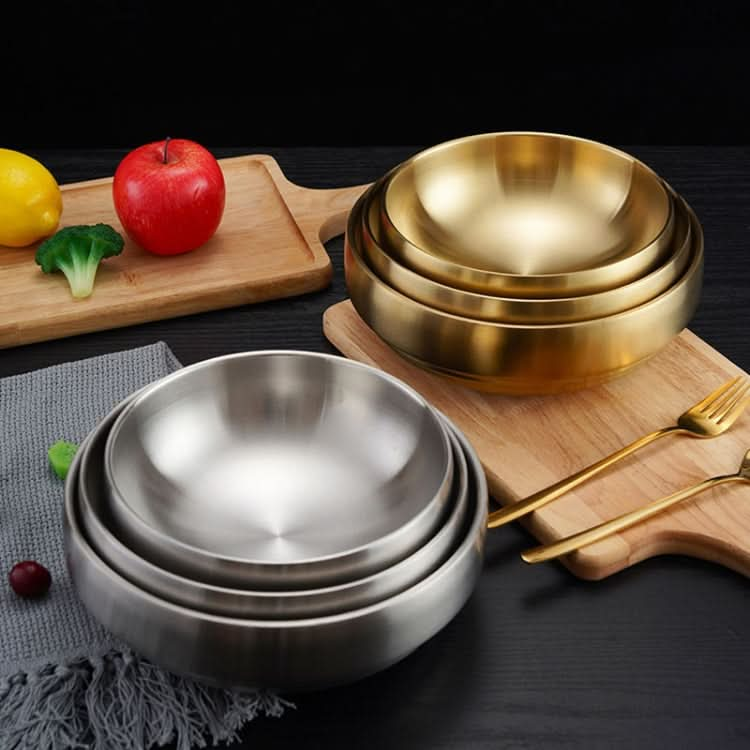 Stainless Steel Double Thickened Cold Noodle Bowl Rice Bowl - Reluova