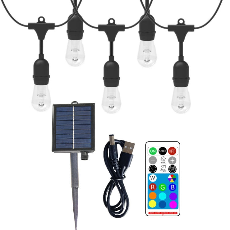 Outdoor Solar Remote Control RGB String Lights Christmas Decoration Lights My Store