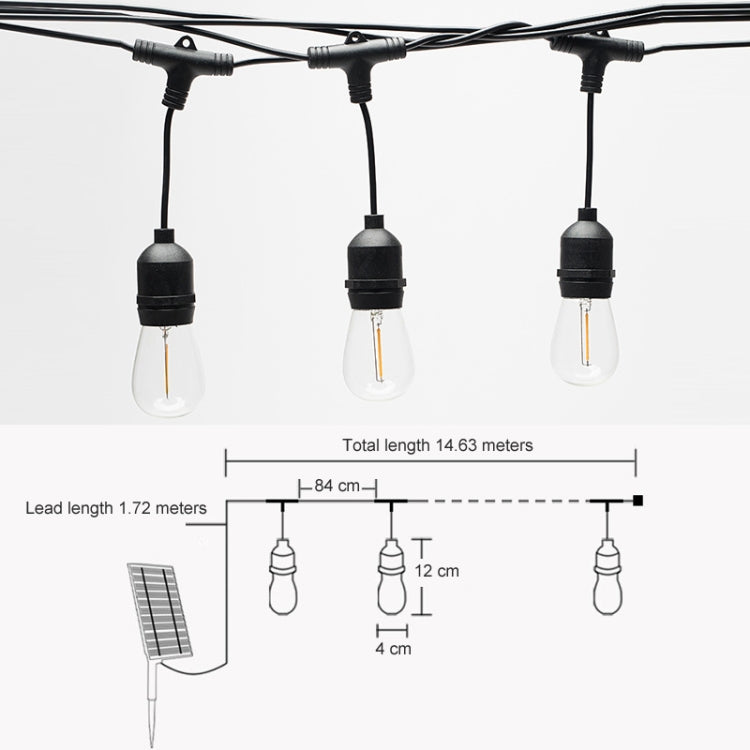 Outdoor Solar Remote Control RGB String Lights Christmas Decoration Lights