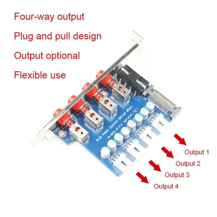 Desktop Computer Disk Drive Power Control Switch Saving Power Controller