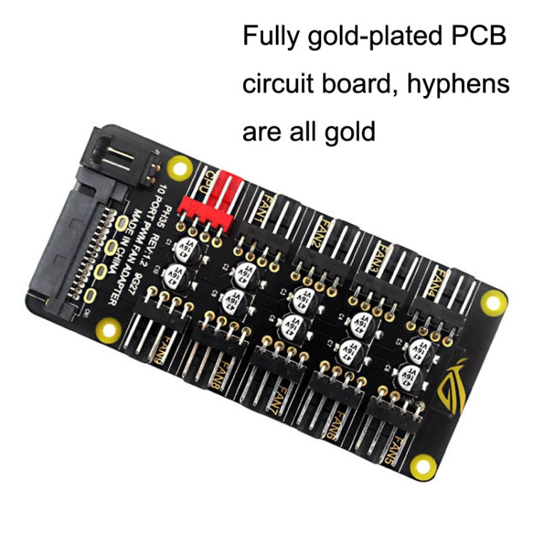 PWM Fan Hub Desktop Computer CPU Fan Expander Supports 3Pin&4Pin My Store