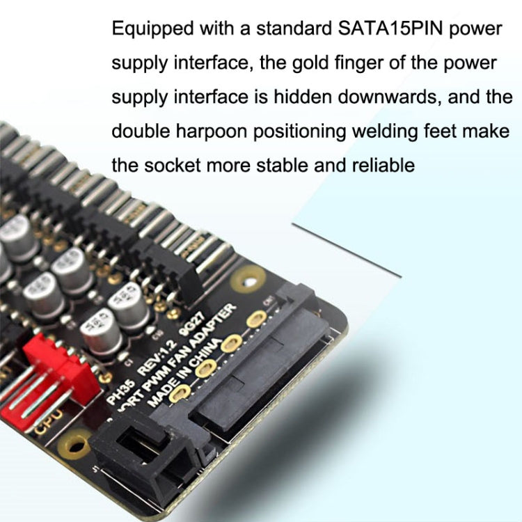 PWM Fan Hub Desktop Computer CPU Fan Expander Supports 3Pin&4Pin My Store