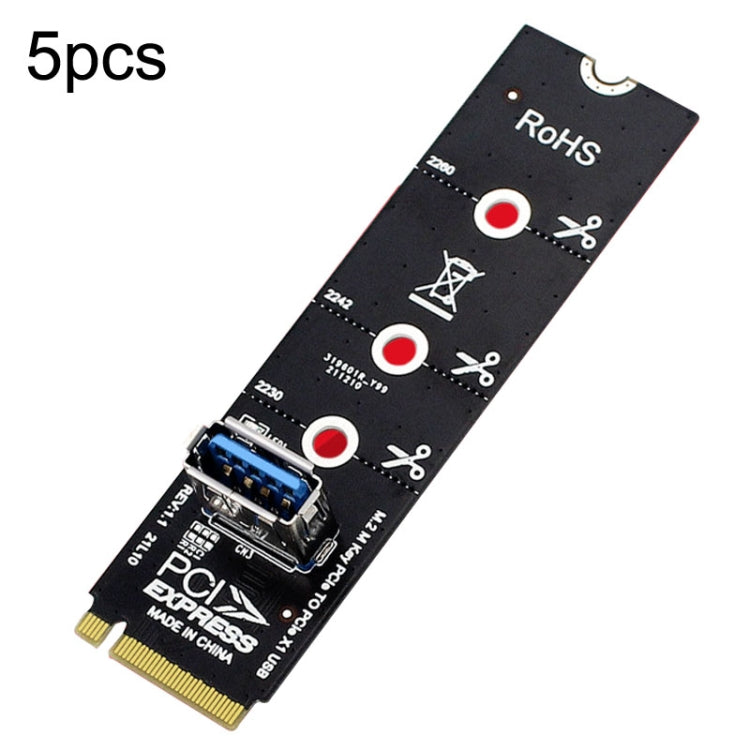 5pcs NGFF M.2 Rotor PCI-E Channel USB3.0 Transfer Card Graphics Extension Transfer