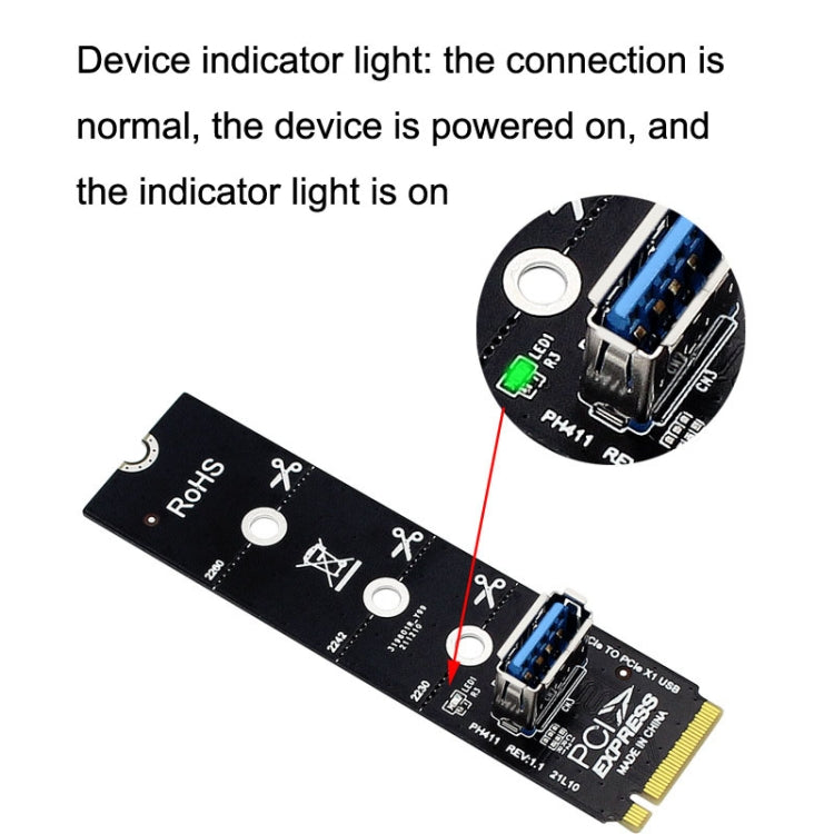 5pcs NGFF M.2 Rotor PCI-E Channel USB3.0 Transfer Card Graphics Extension Transfer My Store