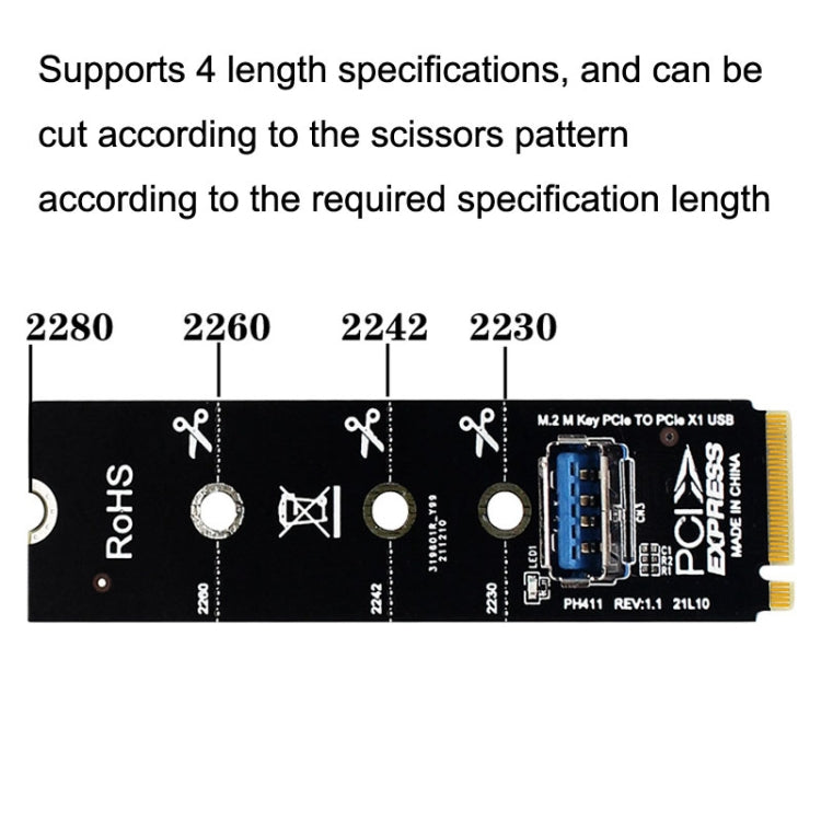 5pcs NGFF M.2 Rotor PCI-E Channel USB3.0 Transfer Card Graphics Extension Transfer My Store