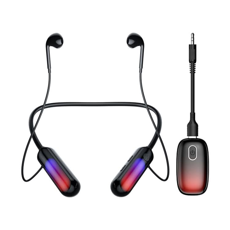 With Atmosphere Lamp Hanging Neck Bluetooth Earphone