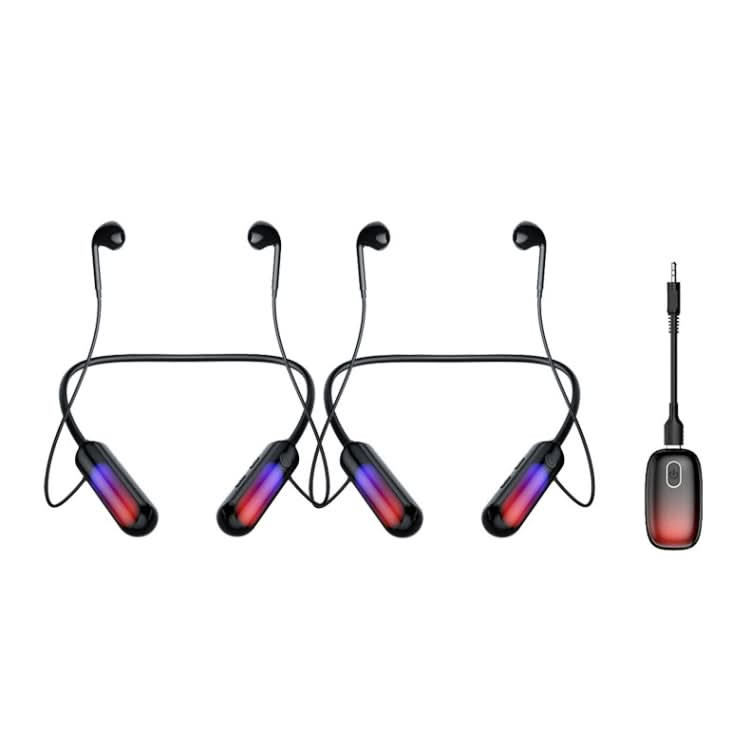 With Atmosphere Lamp Hanging Neck Bluetooth Earphone