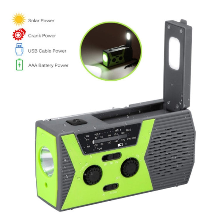 Emergency Radio Portable Hand Crank Solar Powered Radio