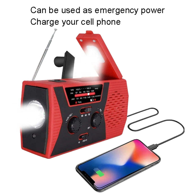 Emergency Radio Portable Hand Crank Solar Powered Radio Reluova