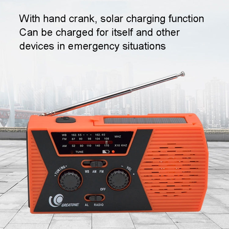 Emergency Radio Portable Hand Crank Solar Powered Radio