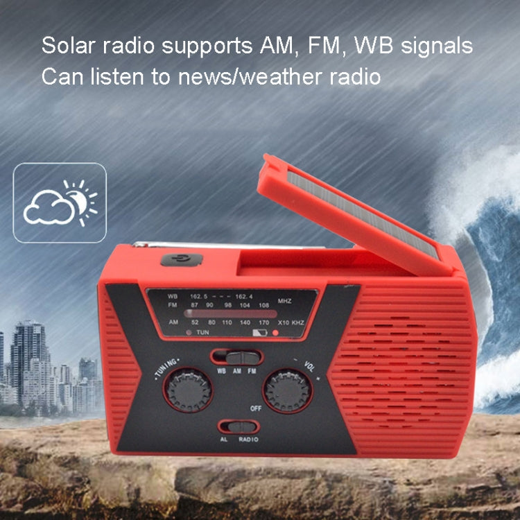 Emergency Radio Portable Hand Crank Solar Powered Radio