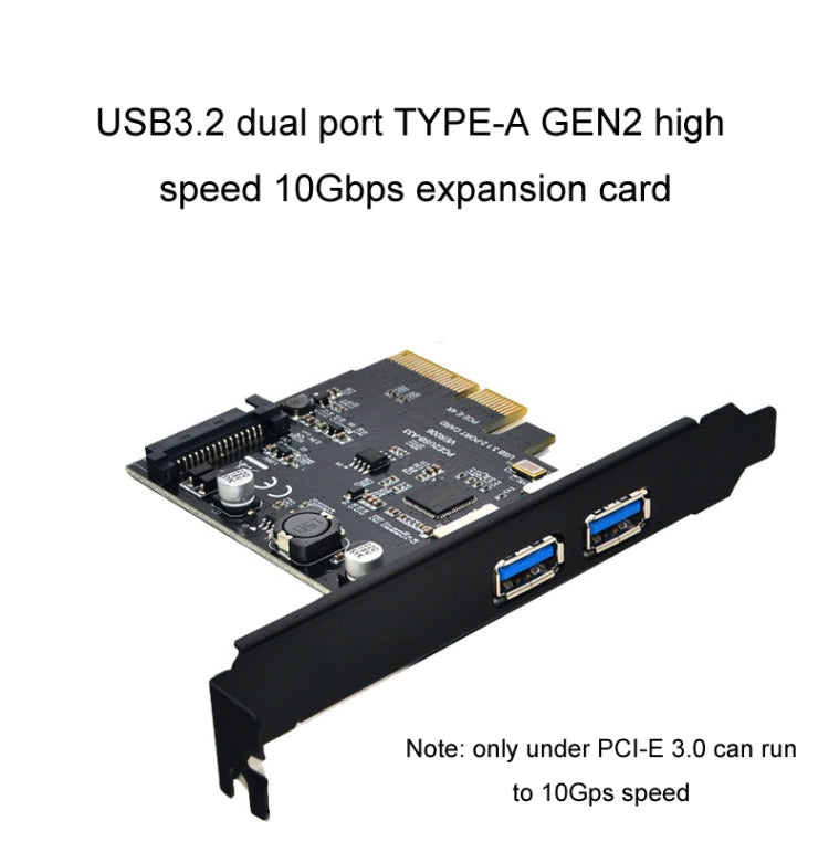 USB3.2 Expansion Card GEN2 Type-A Port ASMedia ASM3142 Transfer 10Gbps