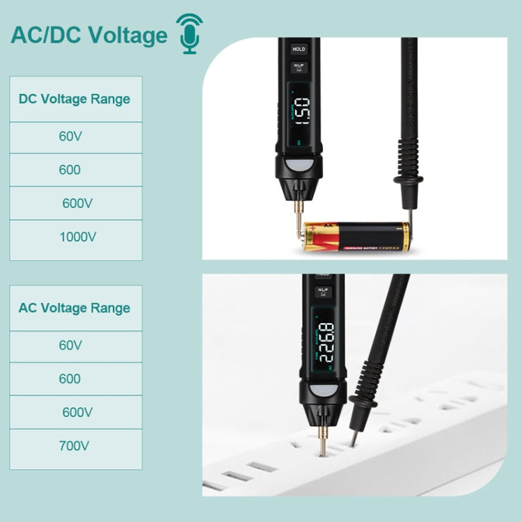 Digital Multimeter Voltage Test Pen Capacitance Meter Diode NVC Tester Reluova