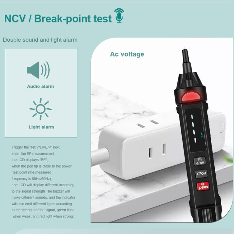 Digital Multimeter Voltage Test Pen Capacitance Meter Diode NVC Tester Reluova